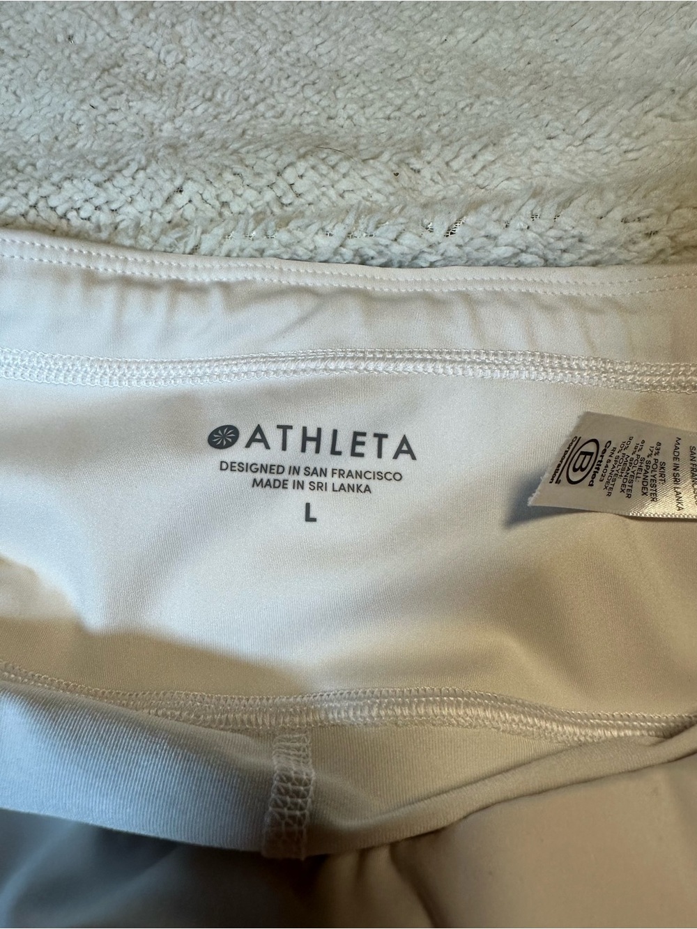 Athleta Cream Performance Skort with Built-In Liner - Picture 7 of 9